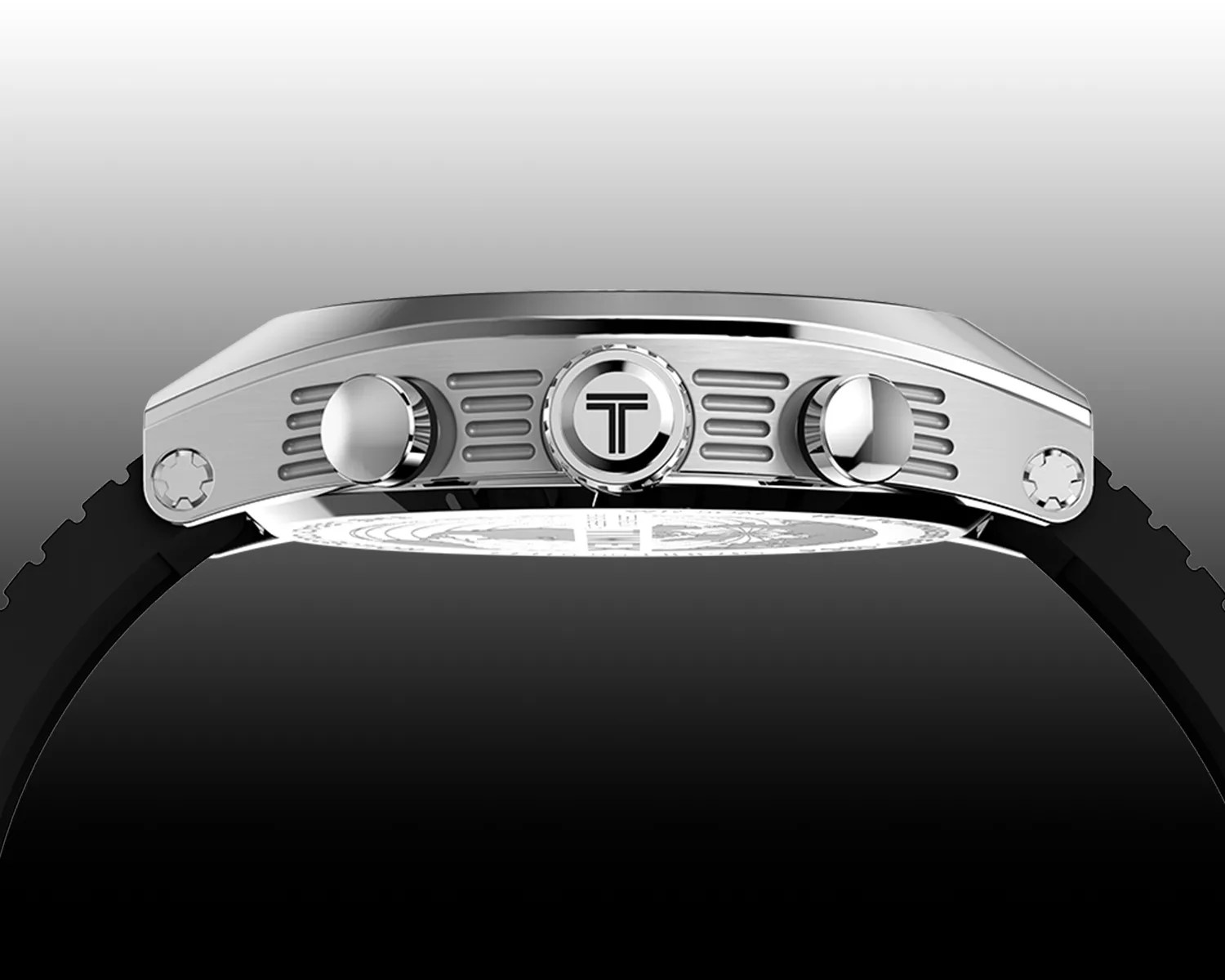 timex watch case side profile