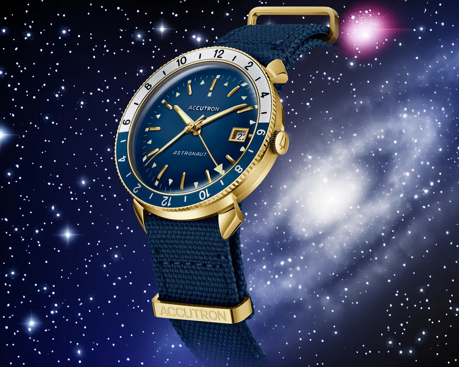 Accutron watch in outer space