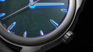 closeup of an awake watch dial