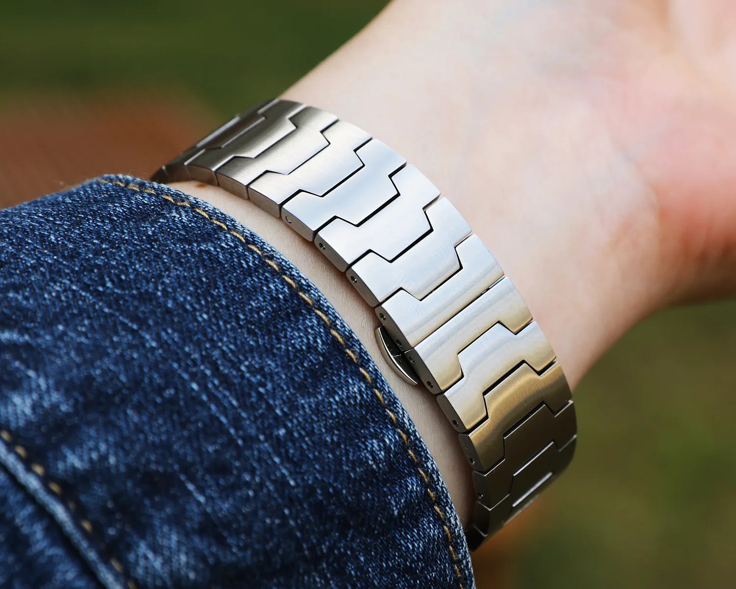 depancel watch bracelet on a mans wrist