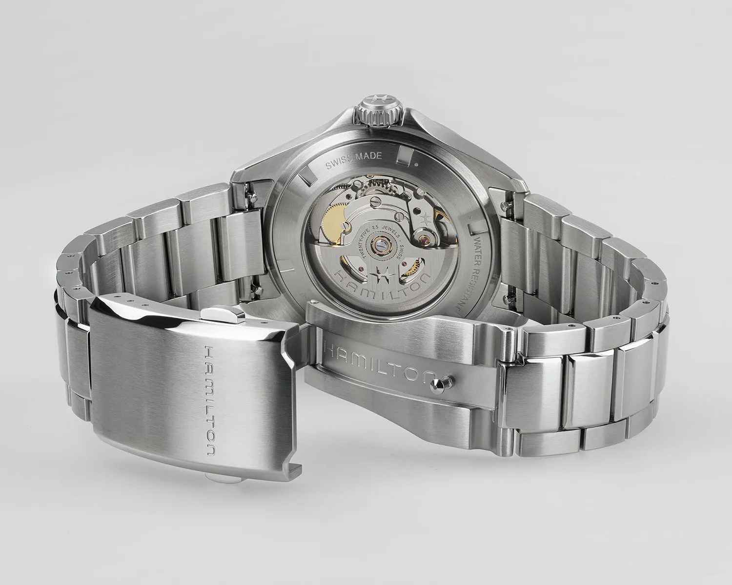 hamilton watch seen from the back