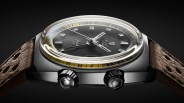 a nivada watch viewed from the side
