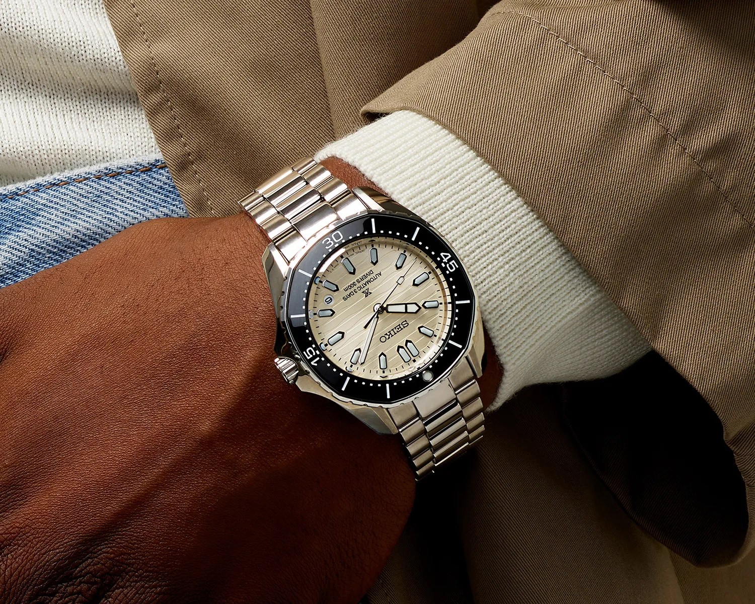 seiko watch on a mans wrist