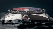 timex dive watch profile in water