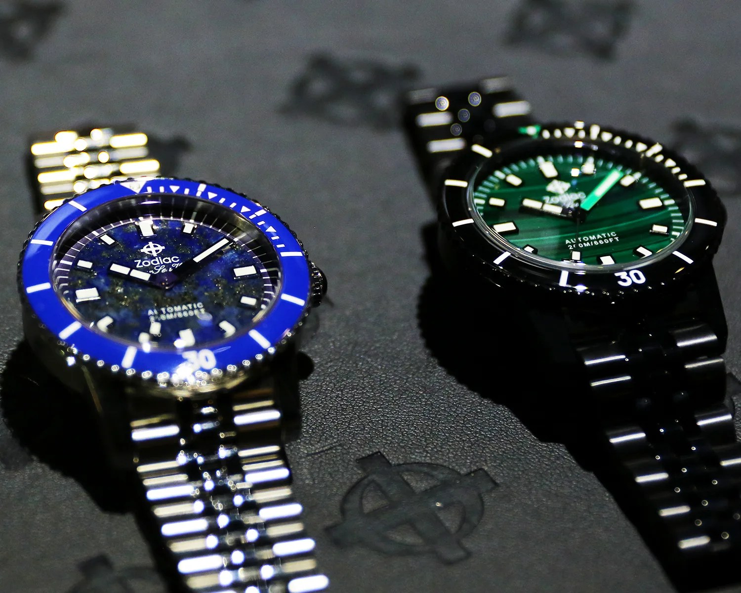two zodiac dive watches