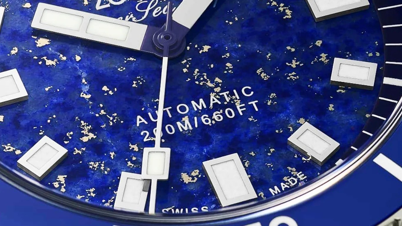 zodiac watch dial closeup