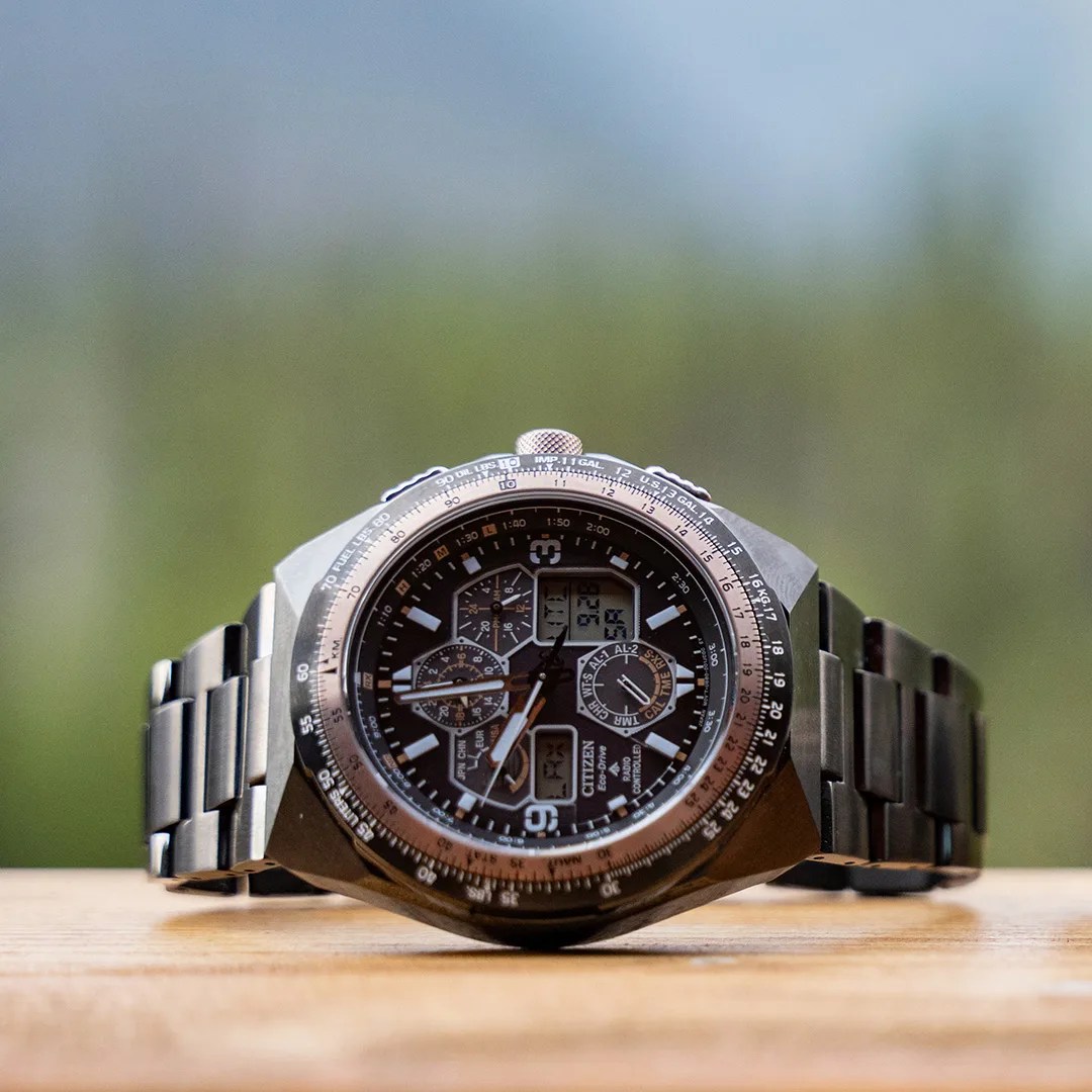 citizen watch on table