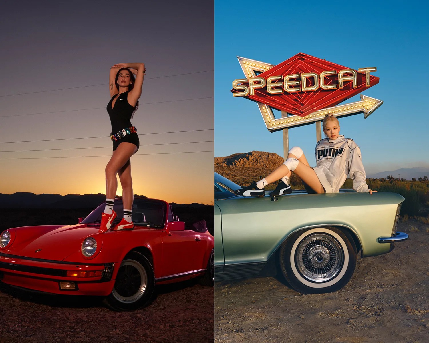 dua lipa rose puma speedcat