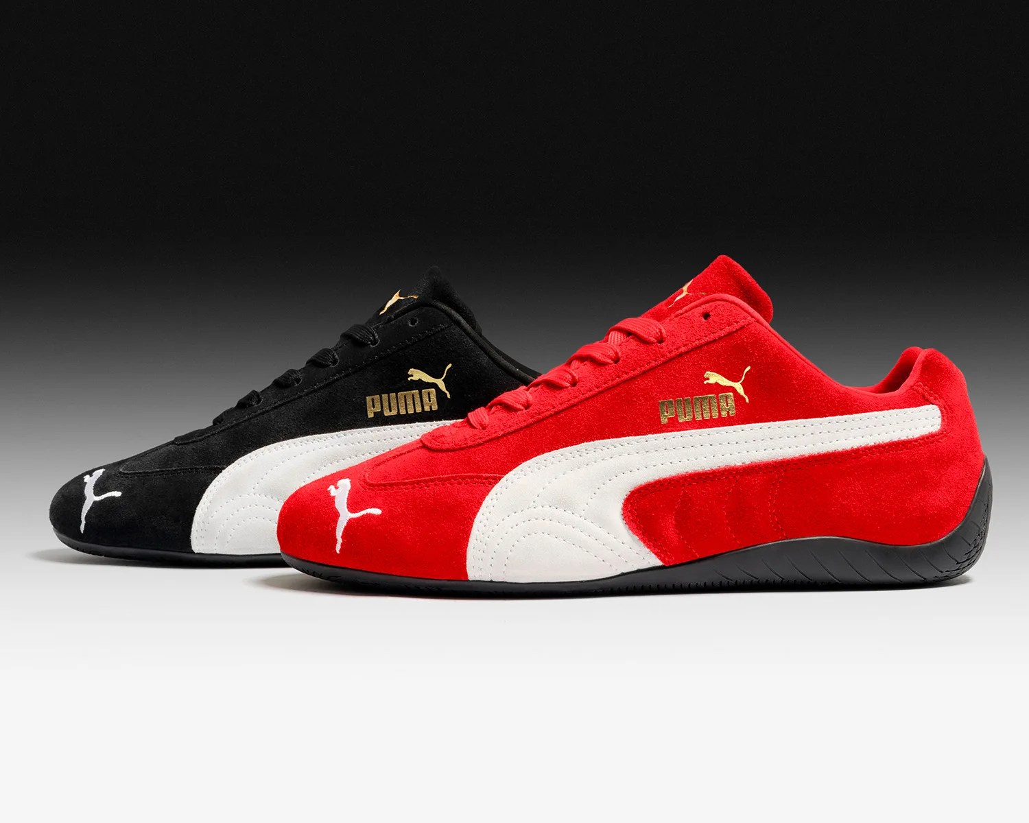 puma speedcat black and red