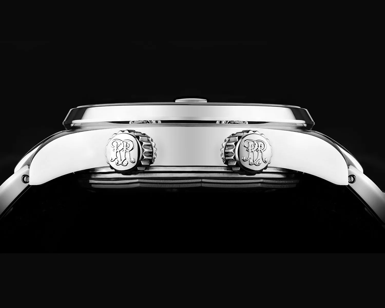 a ball dive watch seen from the side showing two crowns