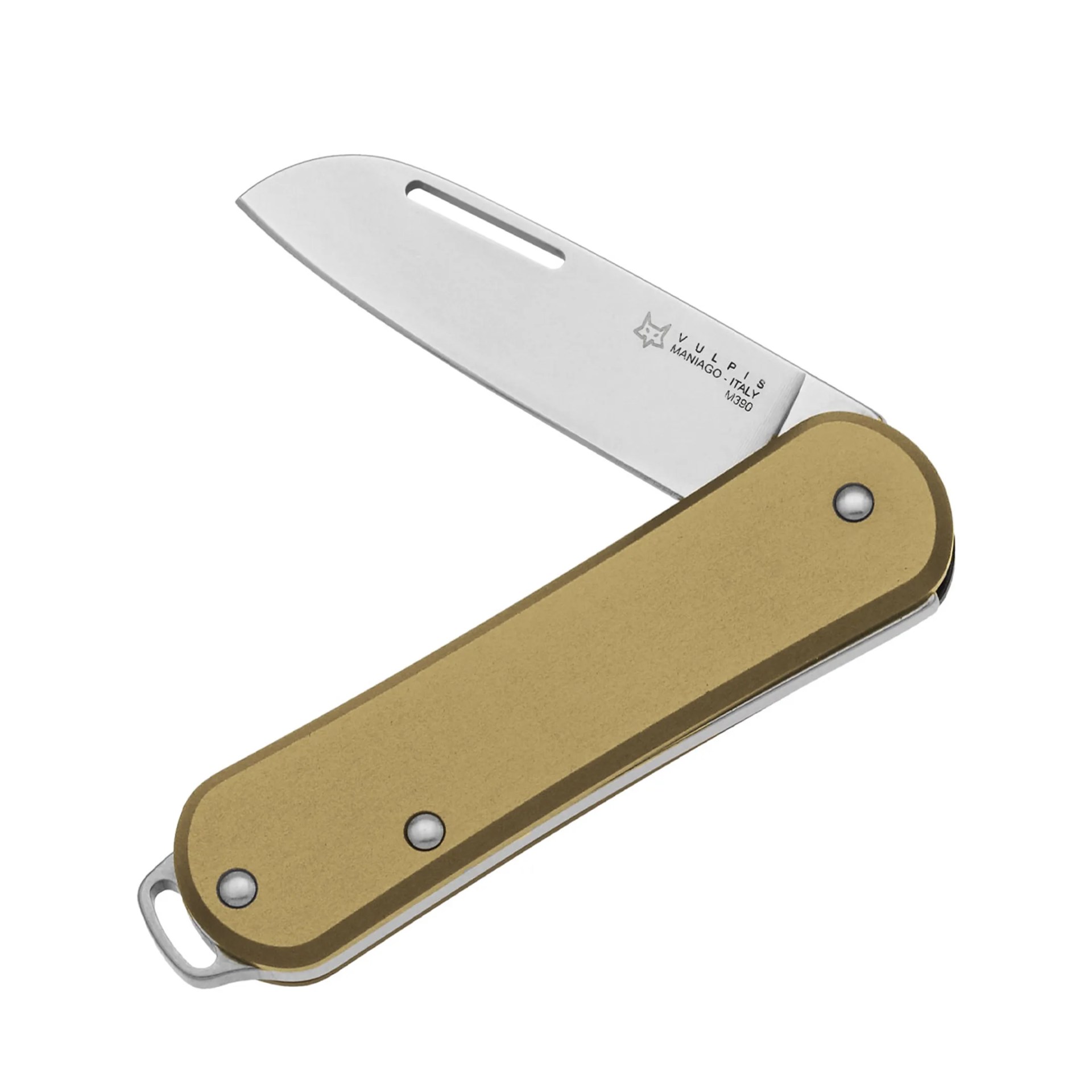 Fox Vulpis knife on white background