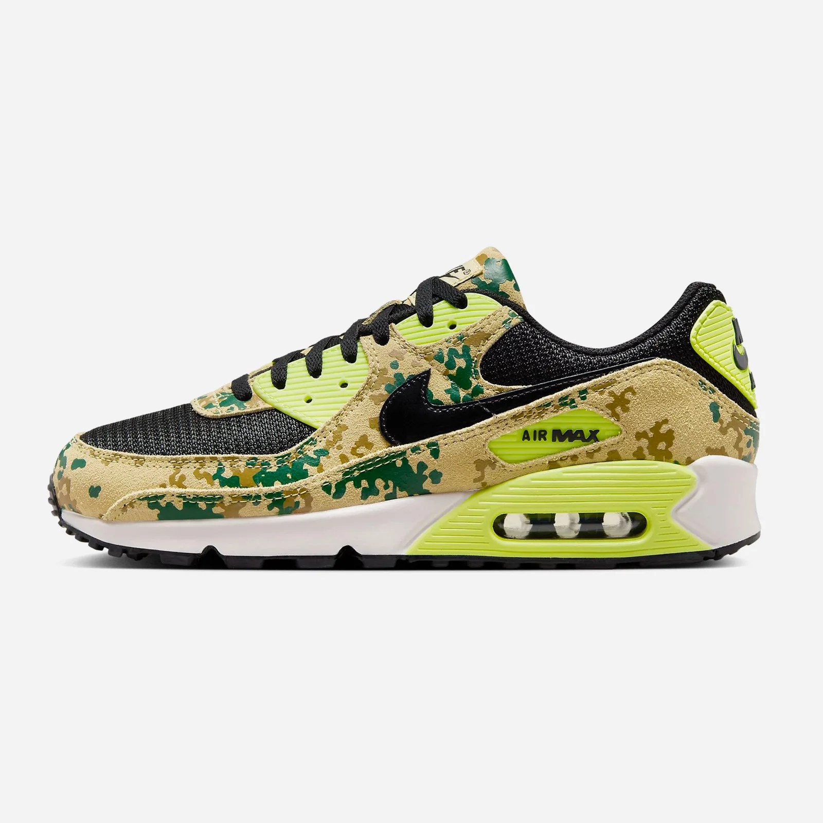Nike Air Max 90 Camo Pack in "Light Lemon Twist.”