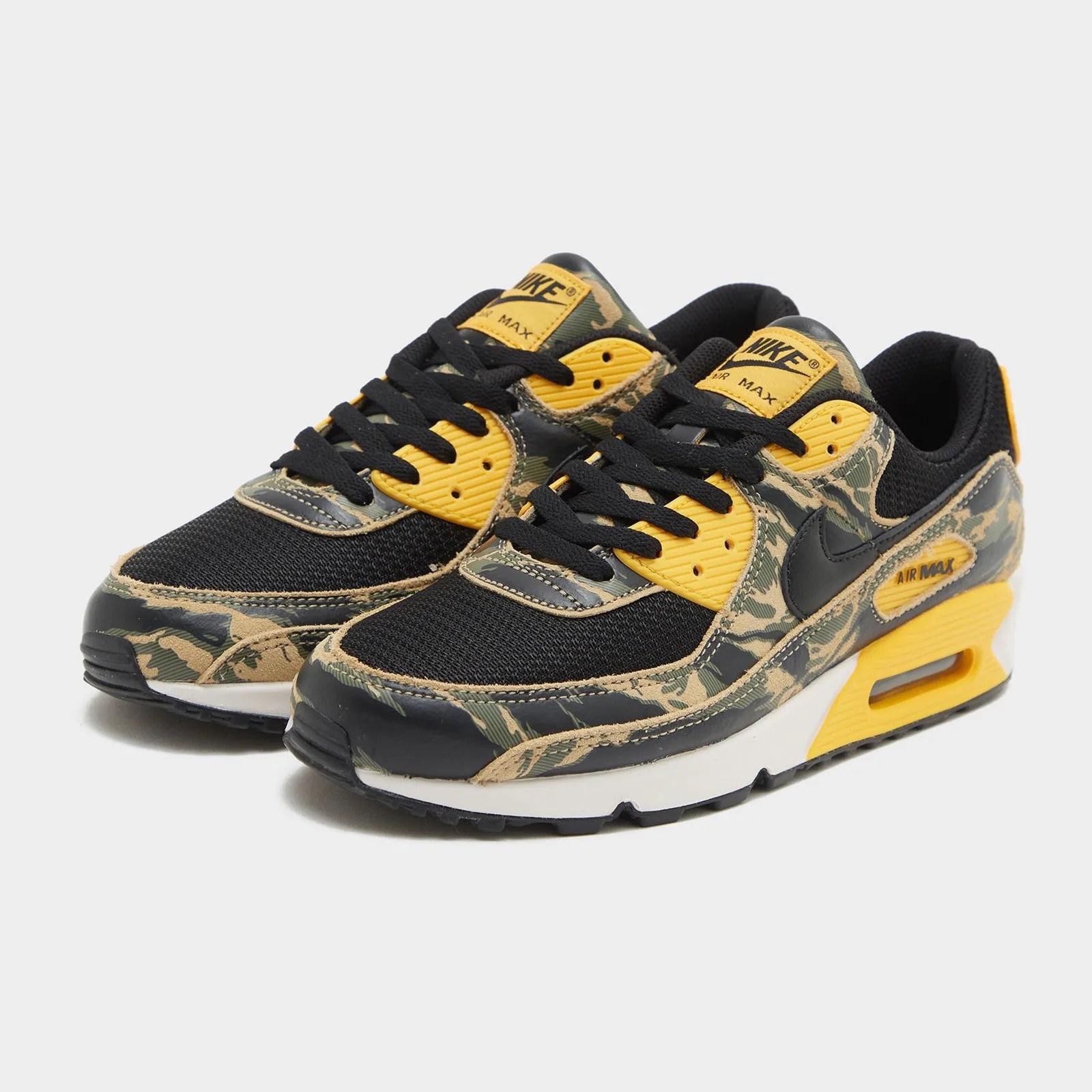 Nike Air Max 90 Camo Pack in university gold