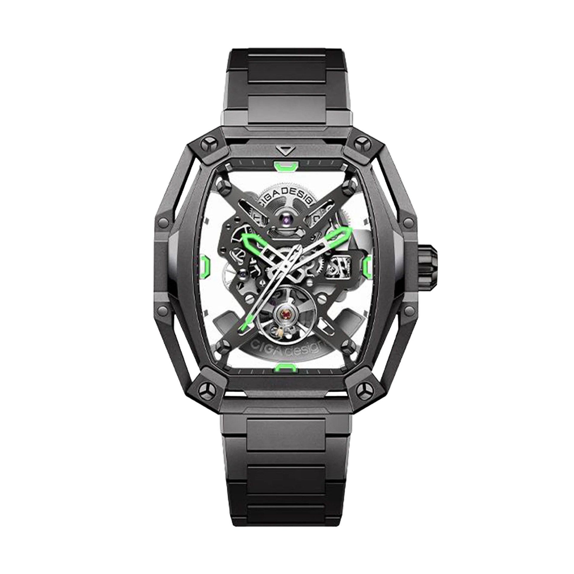a ciga design skeleton watch