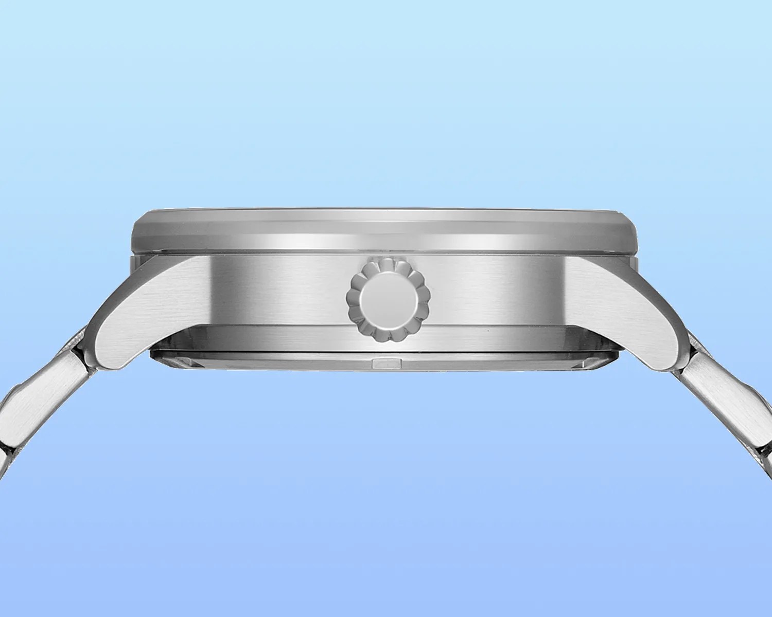 a citizen tool watch seen from the side