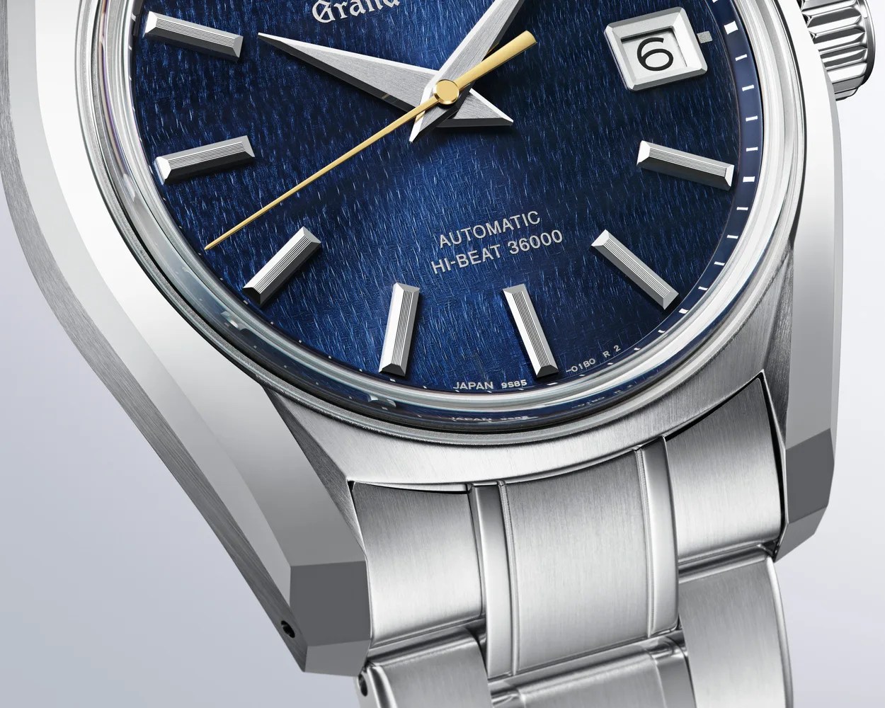 close up of a steel watch case