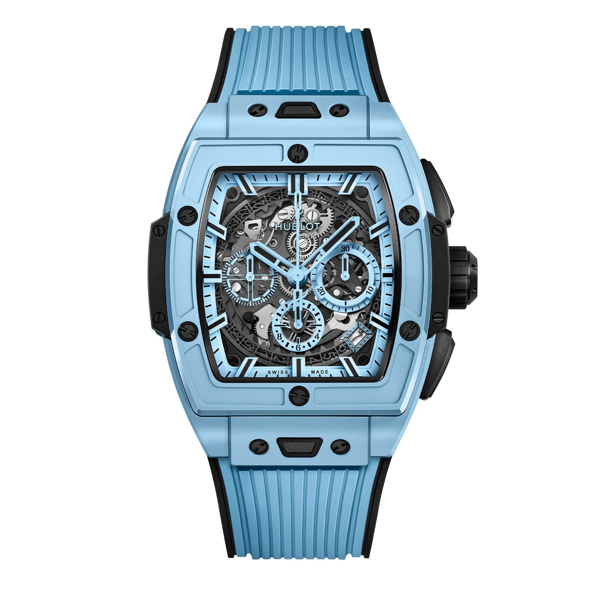 an hublot chronograph watch