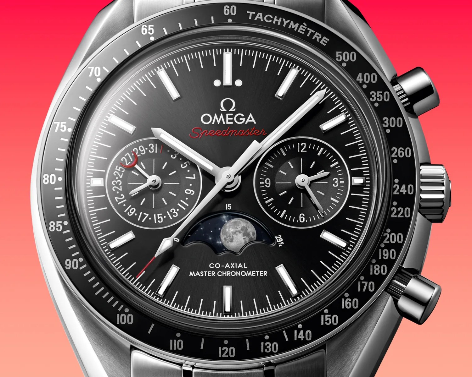 an omega speedmaster watch dial