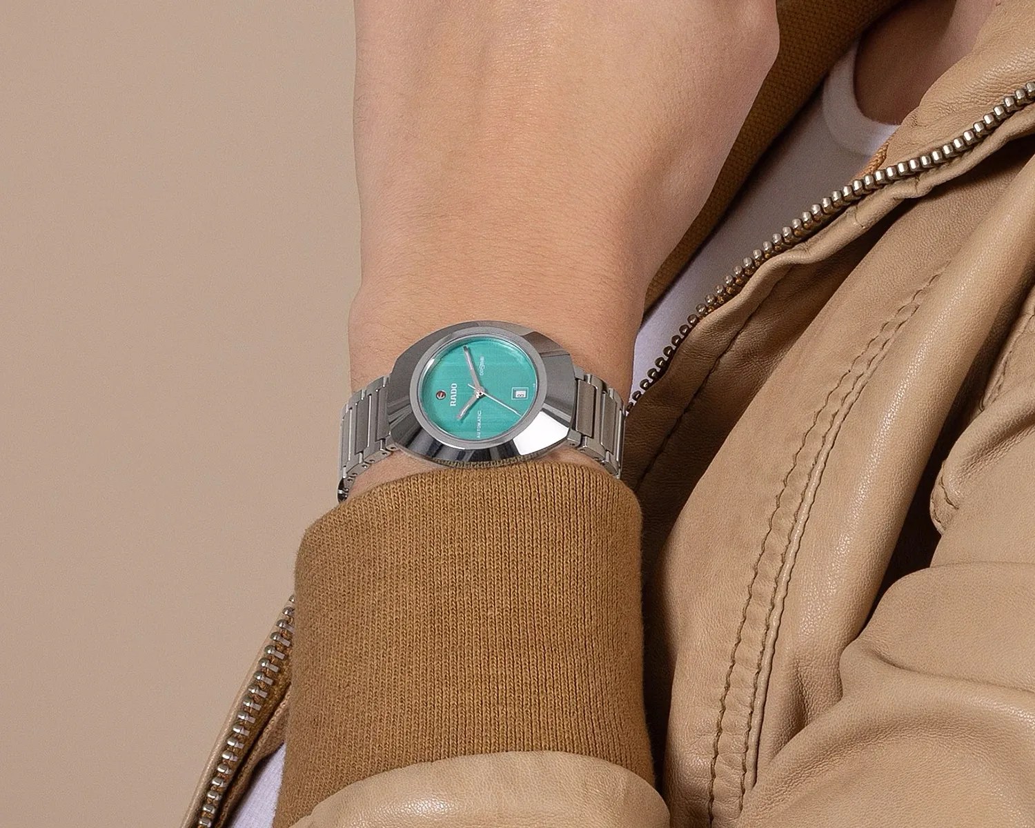 a rado watch on a persons wrist