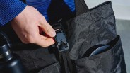 Closeup of Aer Simple Tote buckle