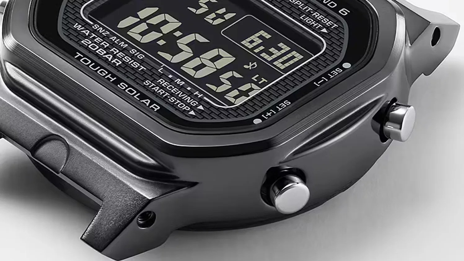 a black Casio G-shock digital watch