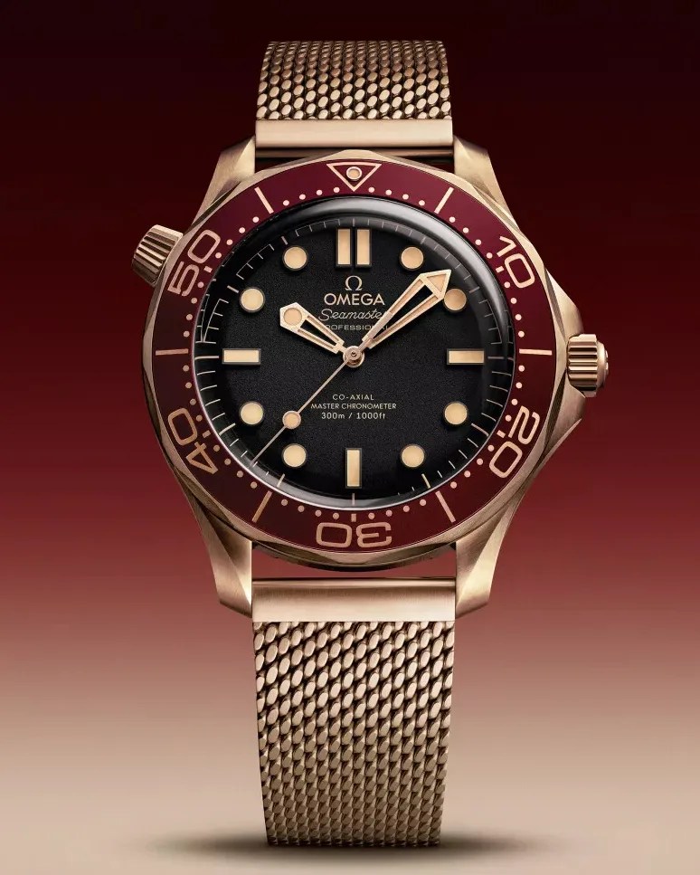 a gold omega seamaster watch