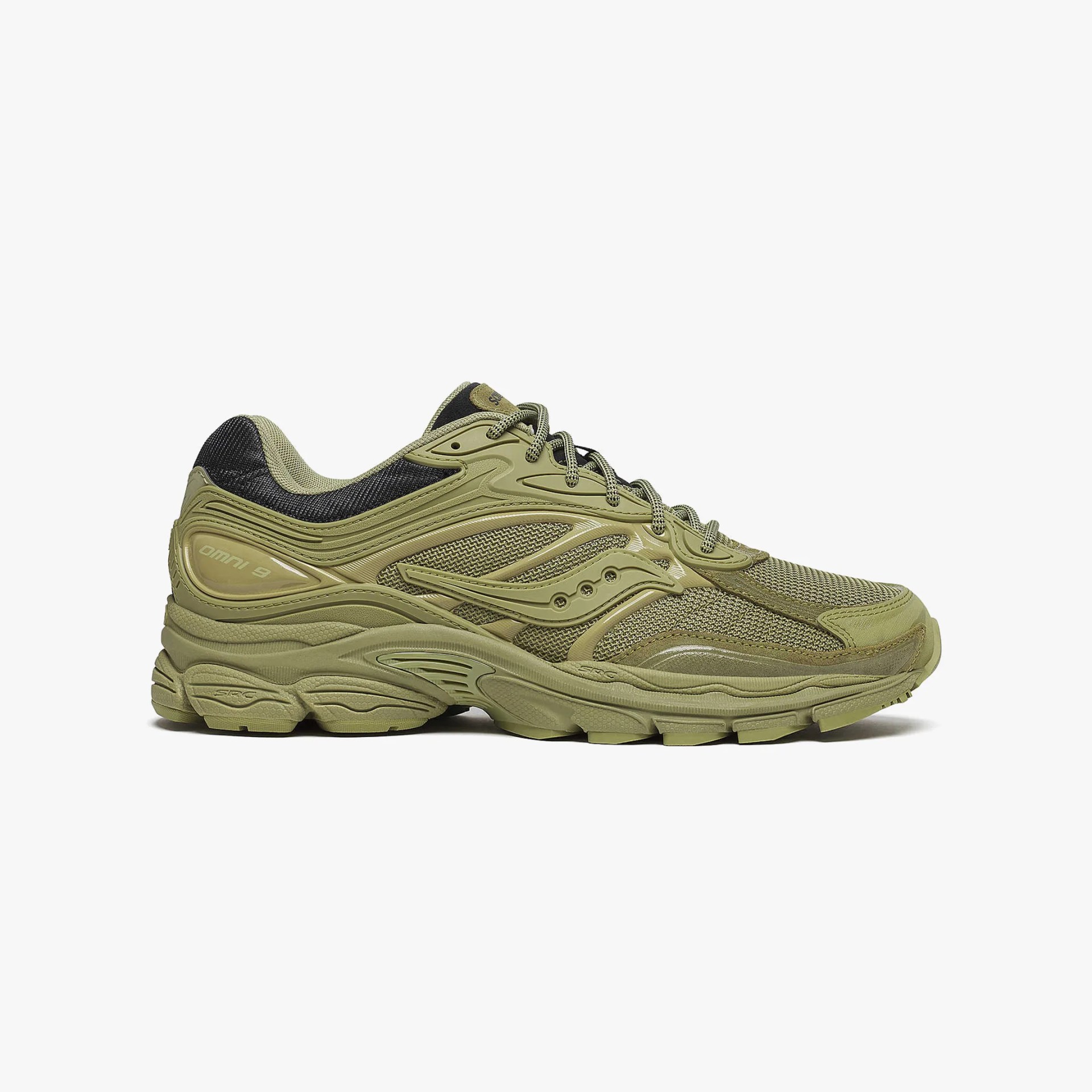 Saucony olive-green sneaker