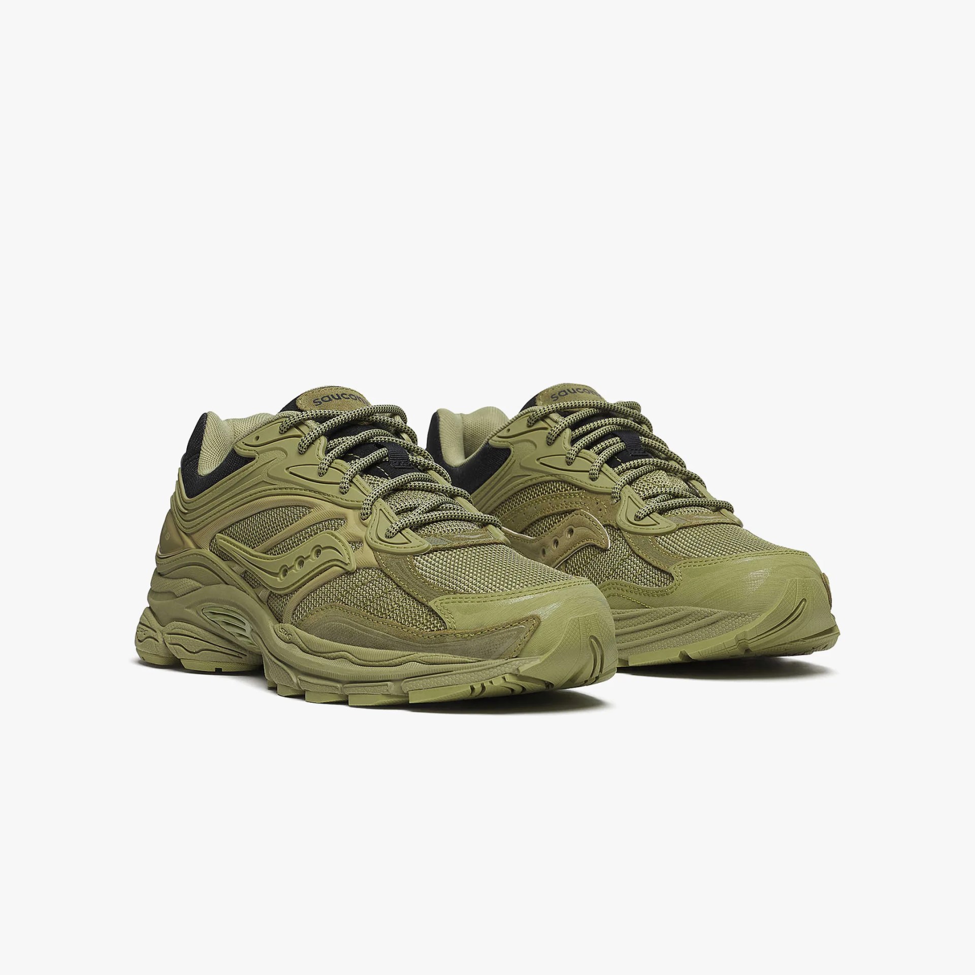 Saucony olive-green sneaker