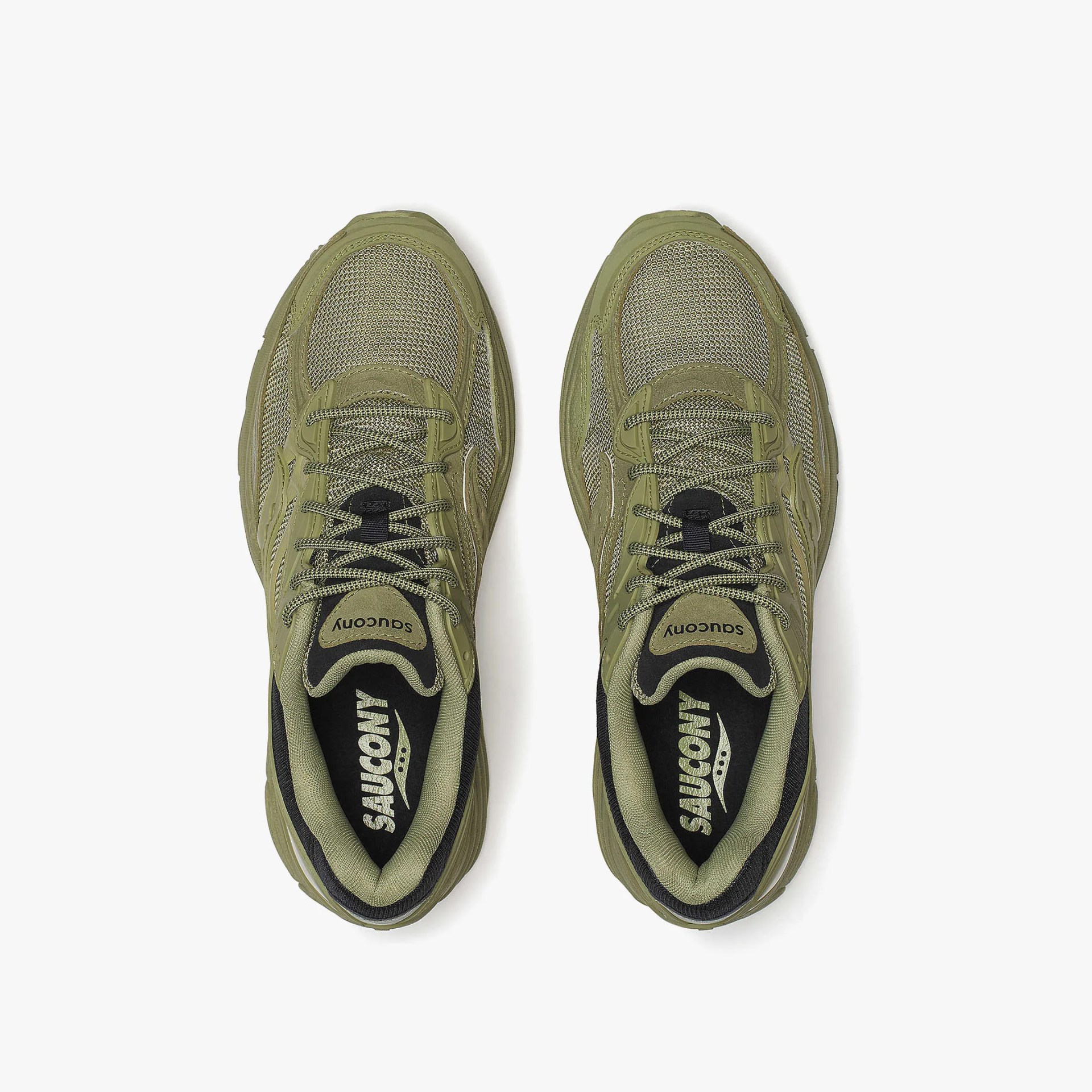Saucony olive-green sneaker