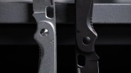 Closeup of Knafs Lander 5 knives
