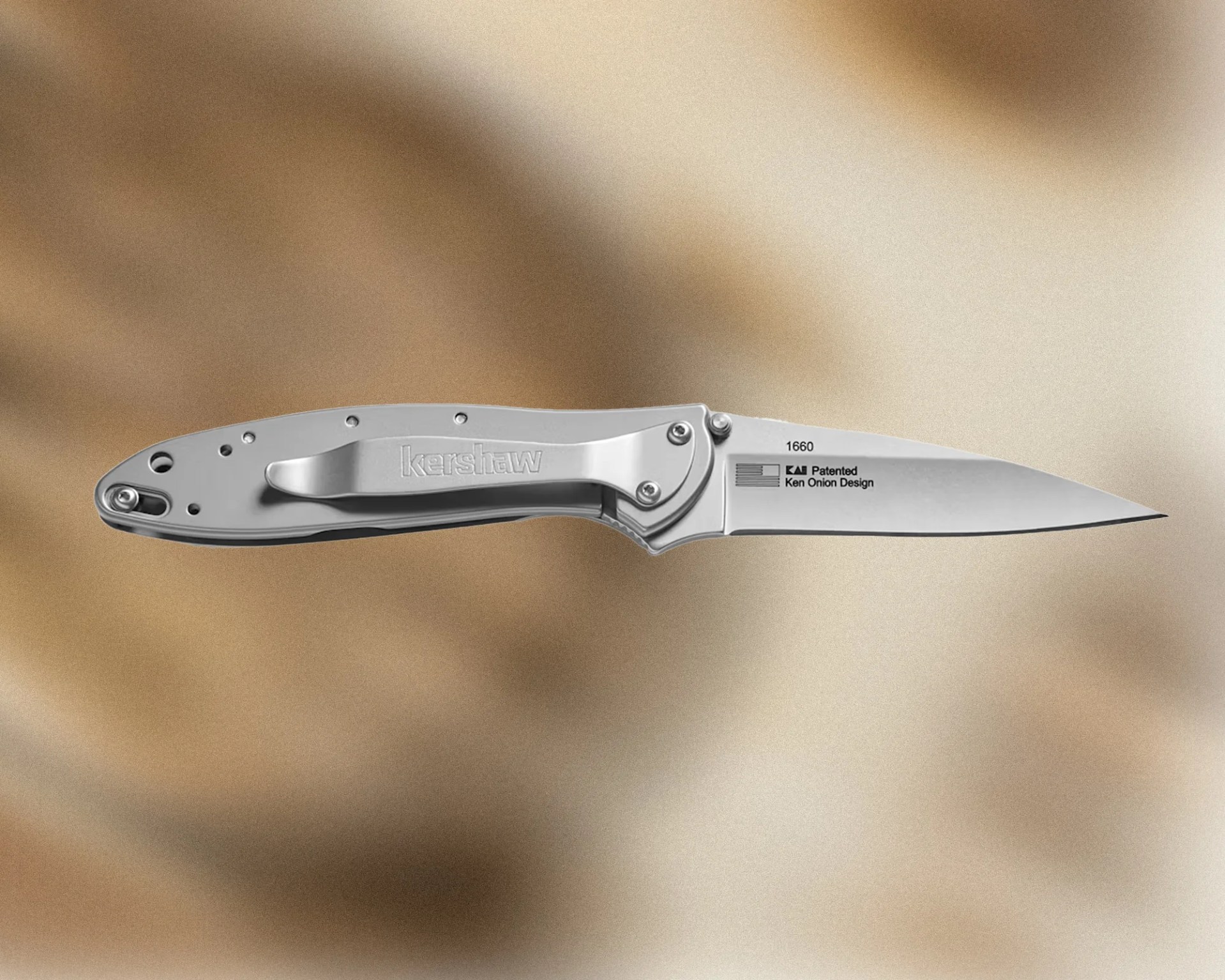 Shinola x Kershaw Leek Petosky Stone Pocket Knife