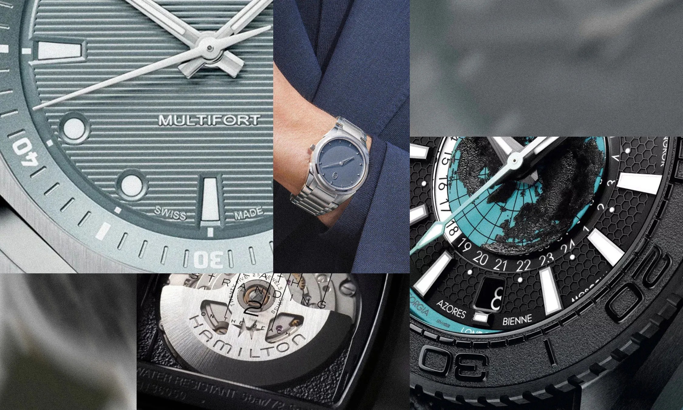 collage of men's watches