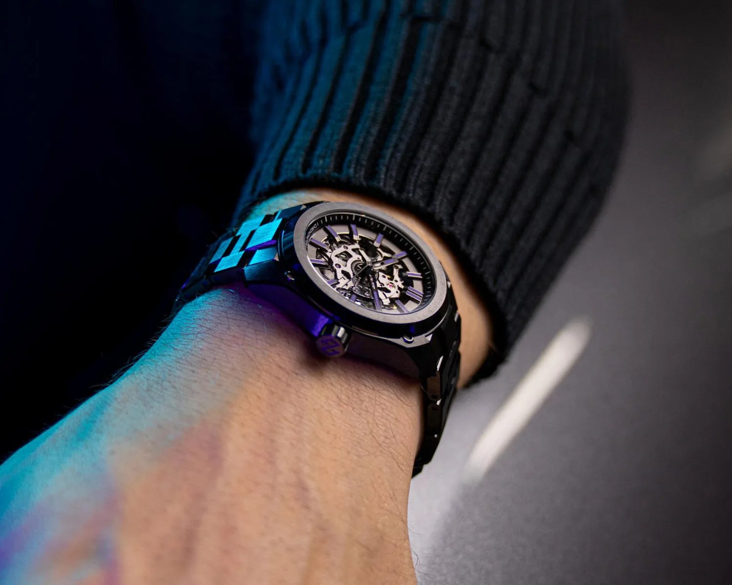 a formex ceramic watch on a mans wrist