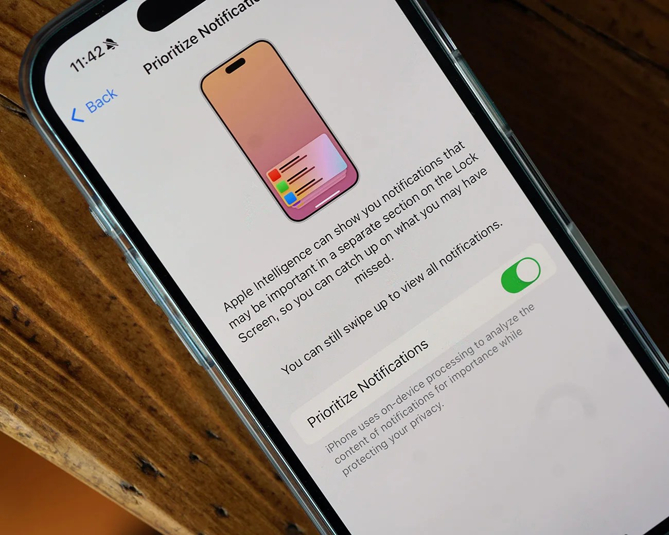 iPhone feature Priority Notifications