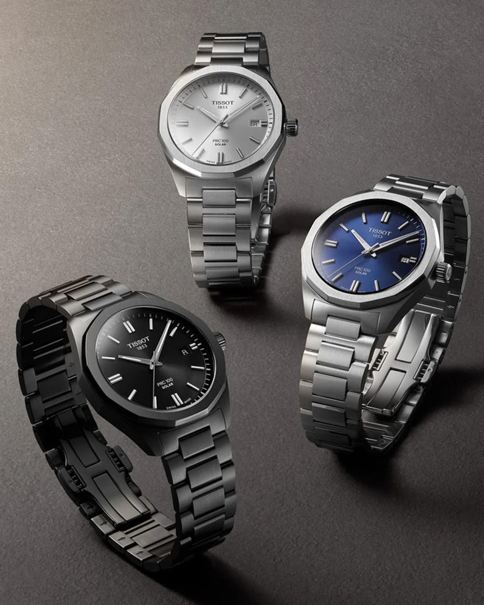 three tissot watches
