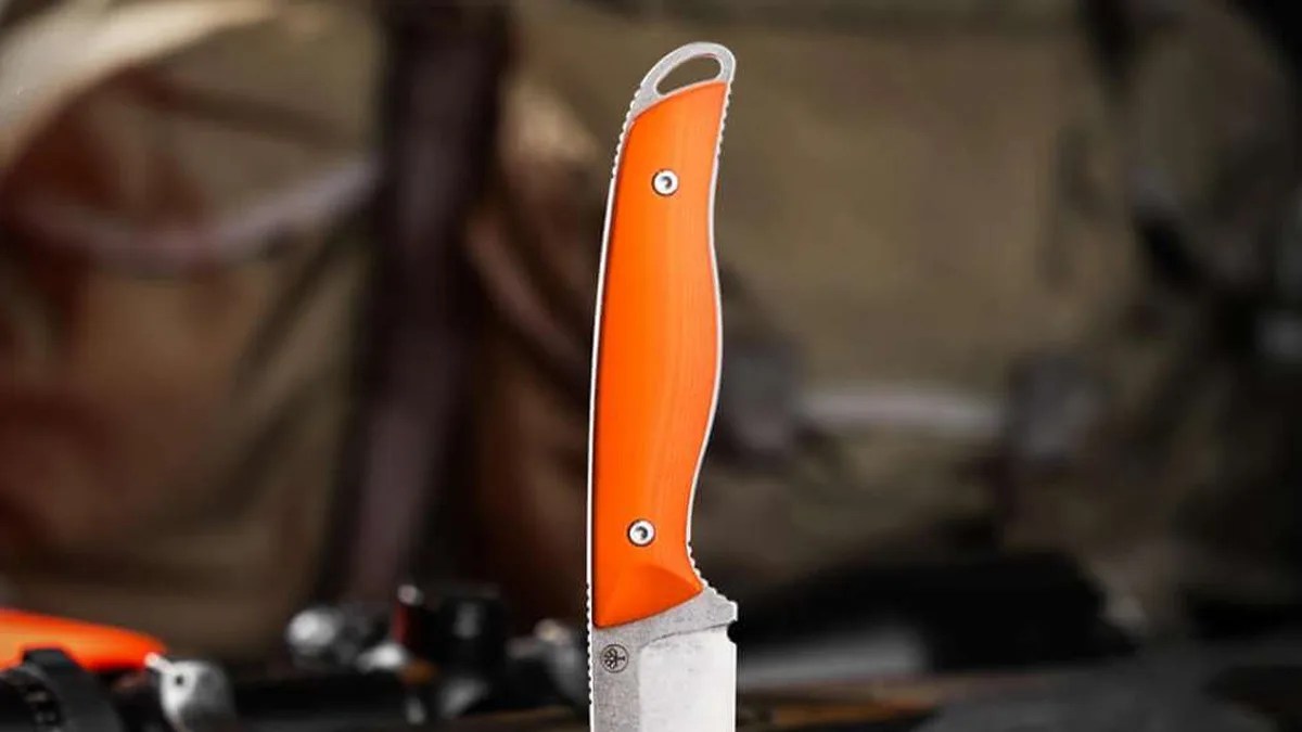 Böker USA Backcountry Bushcraft Knife handle closeup