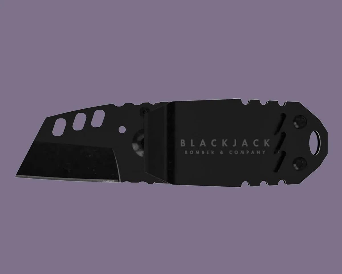 Bomber and Company Blackjack EDC Multi Tool Knife Money Clip