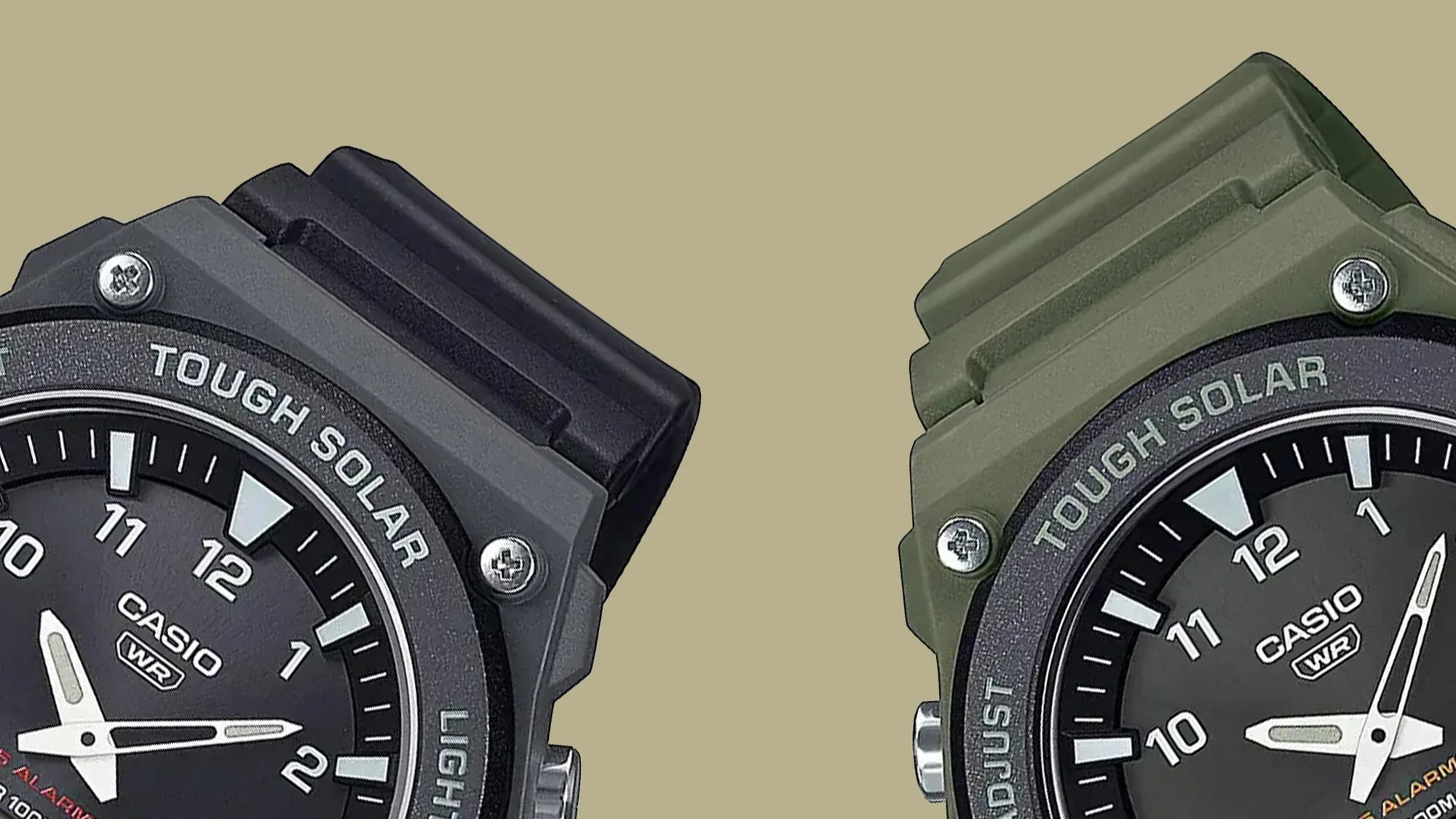 Casio AQ-S820W Watches closeup