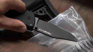 Cold Steel Recon 1 MagnaCut knife blade closeup