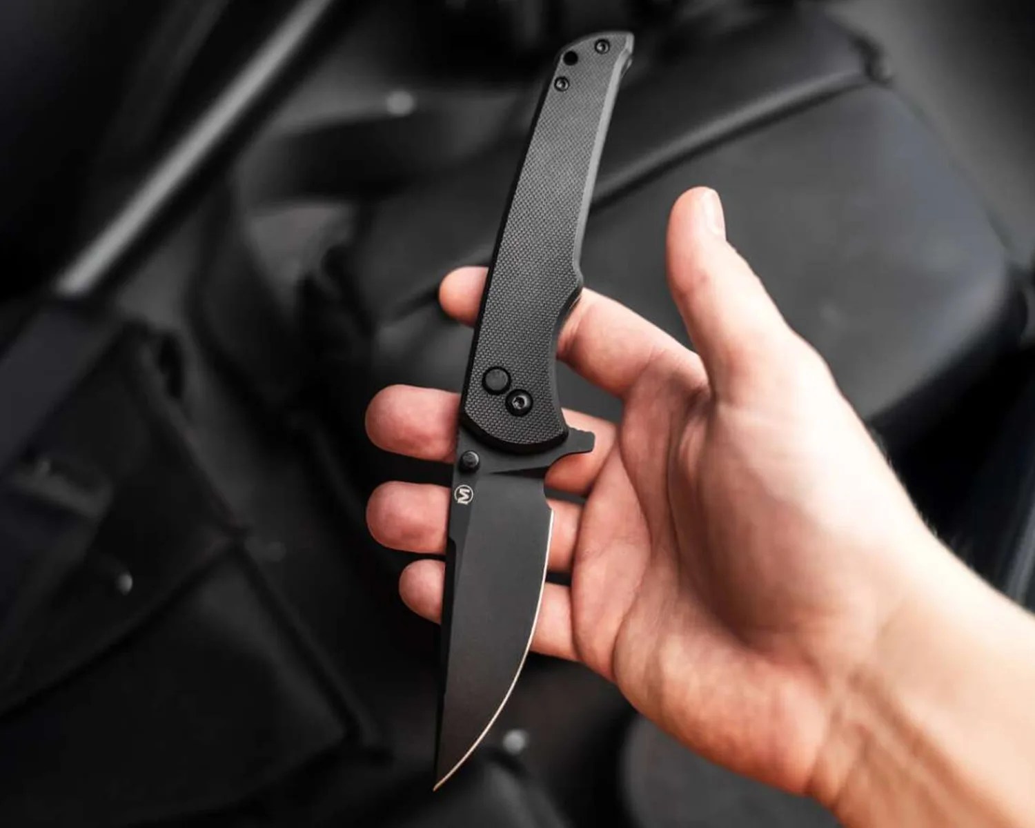 boker blackjay deployed in hand