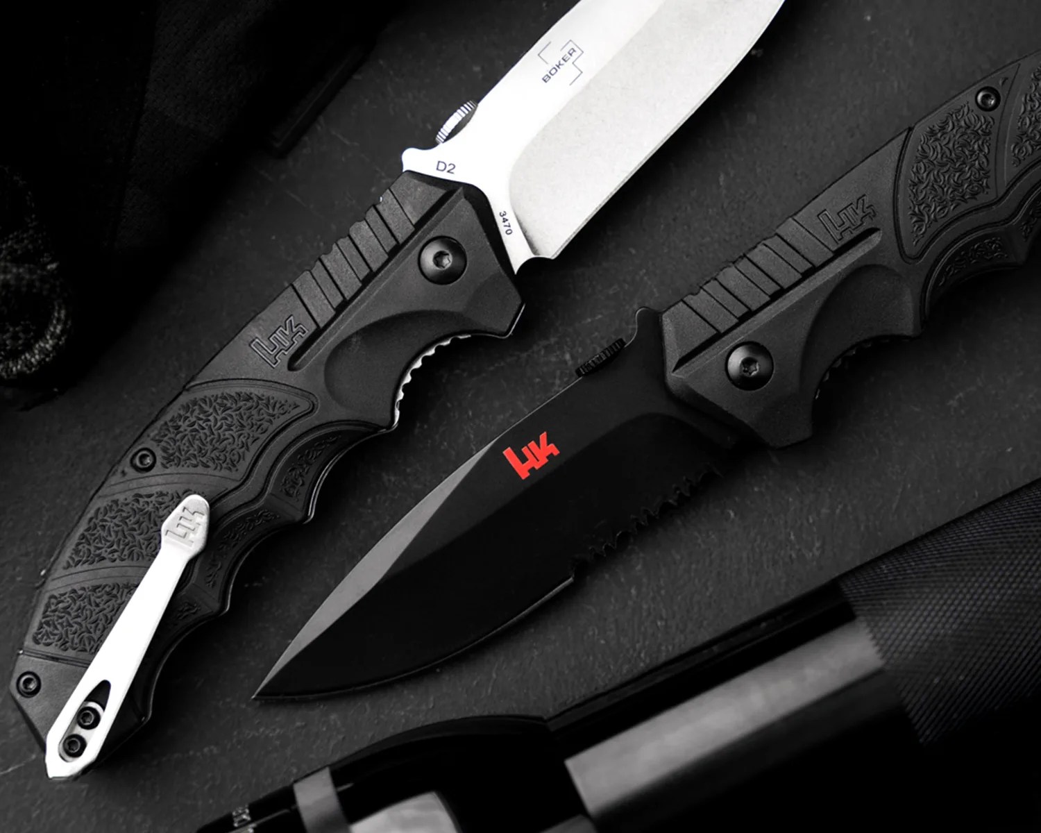 boker x heckler n koch sfp tactical folder handle