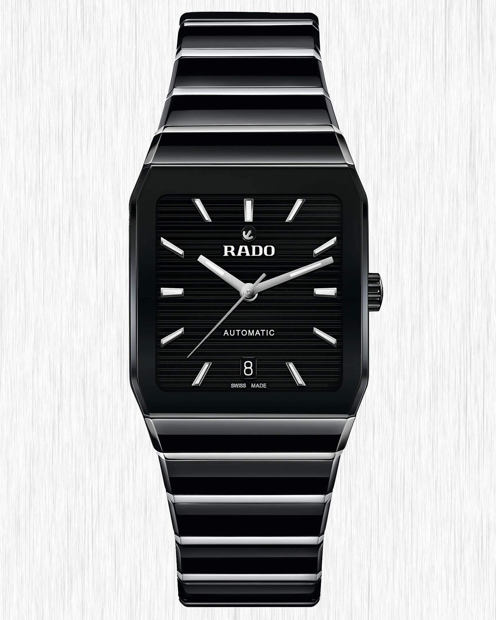 a black square dial watch