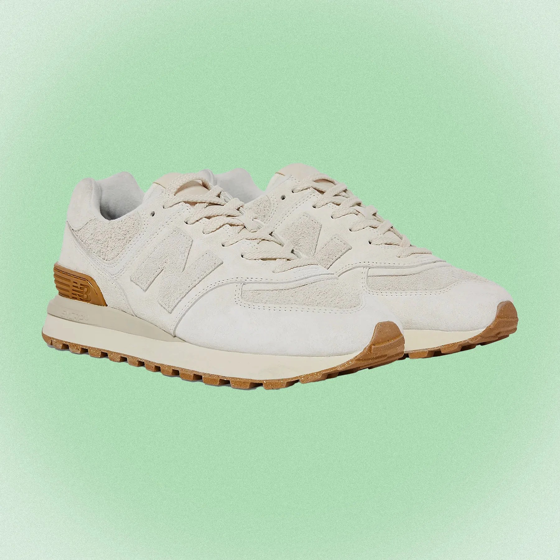 a pair of white sneakers