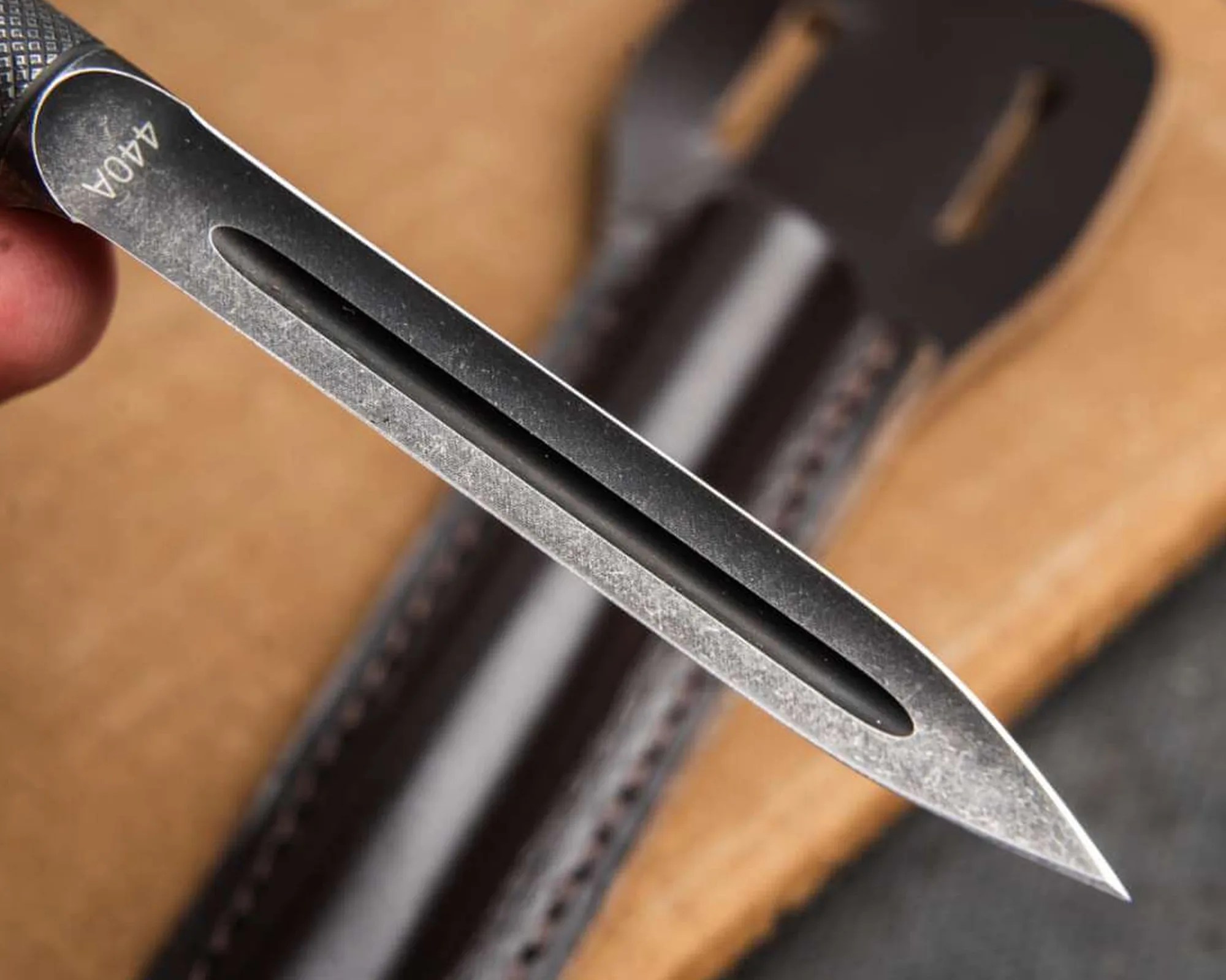 Böker Sleeve Dagger blade closeup