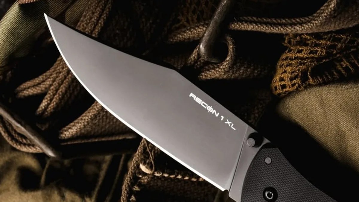 Cold Steel Recon 1 XL blade closeup