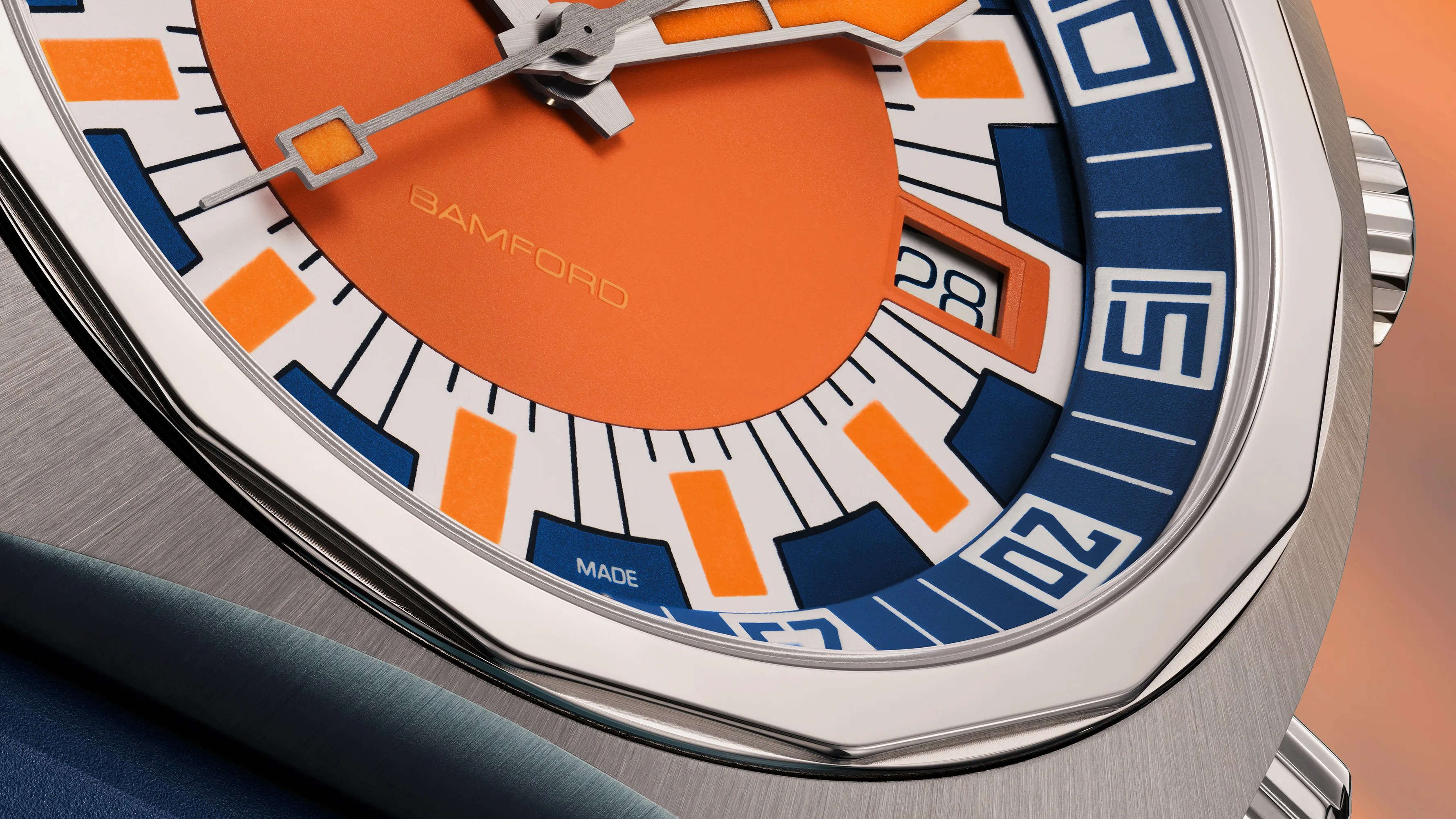 the dial of aGirard Perregaux dive watch