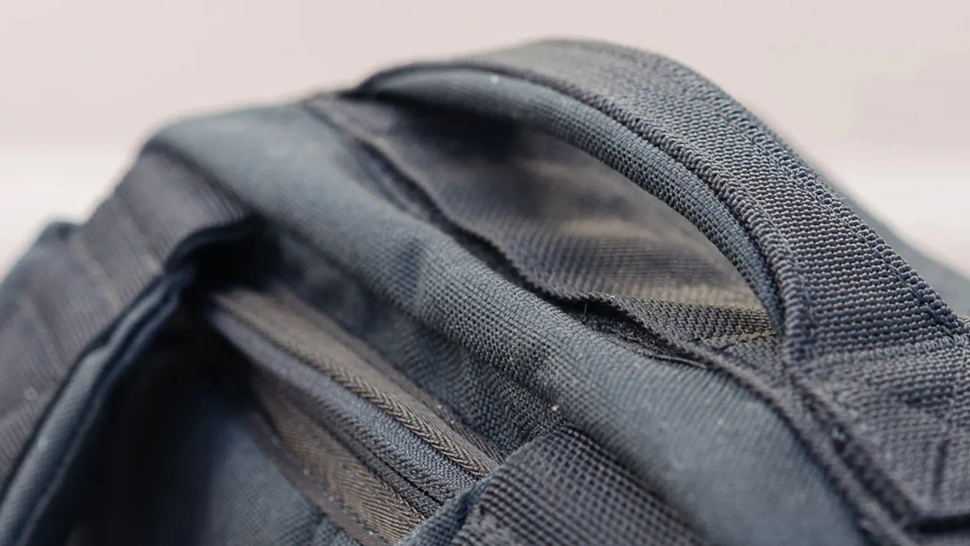 GoRuck backpack top handle closeup