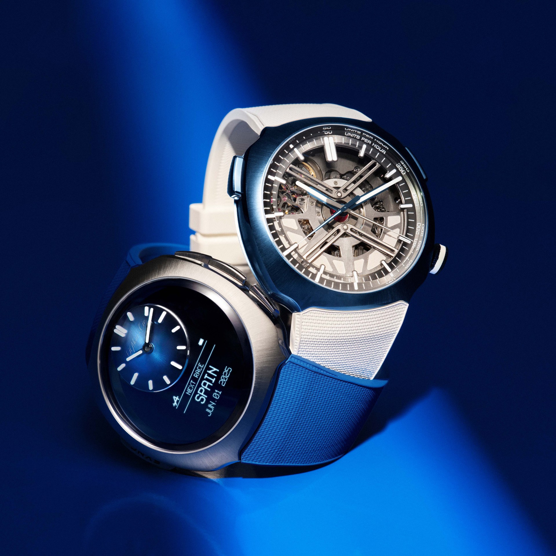 a matching mechanical and smart watch