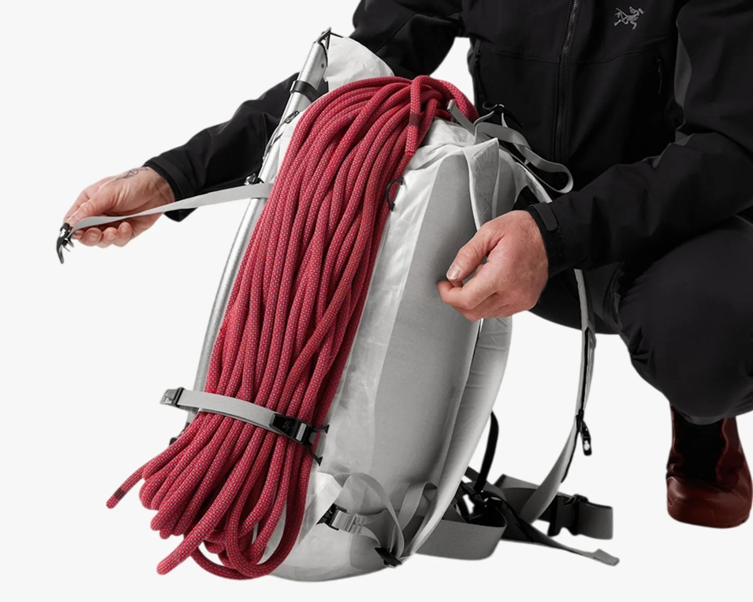 arcteryx alpha sl 30 backpack ropes