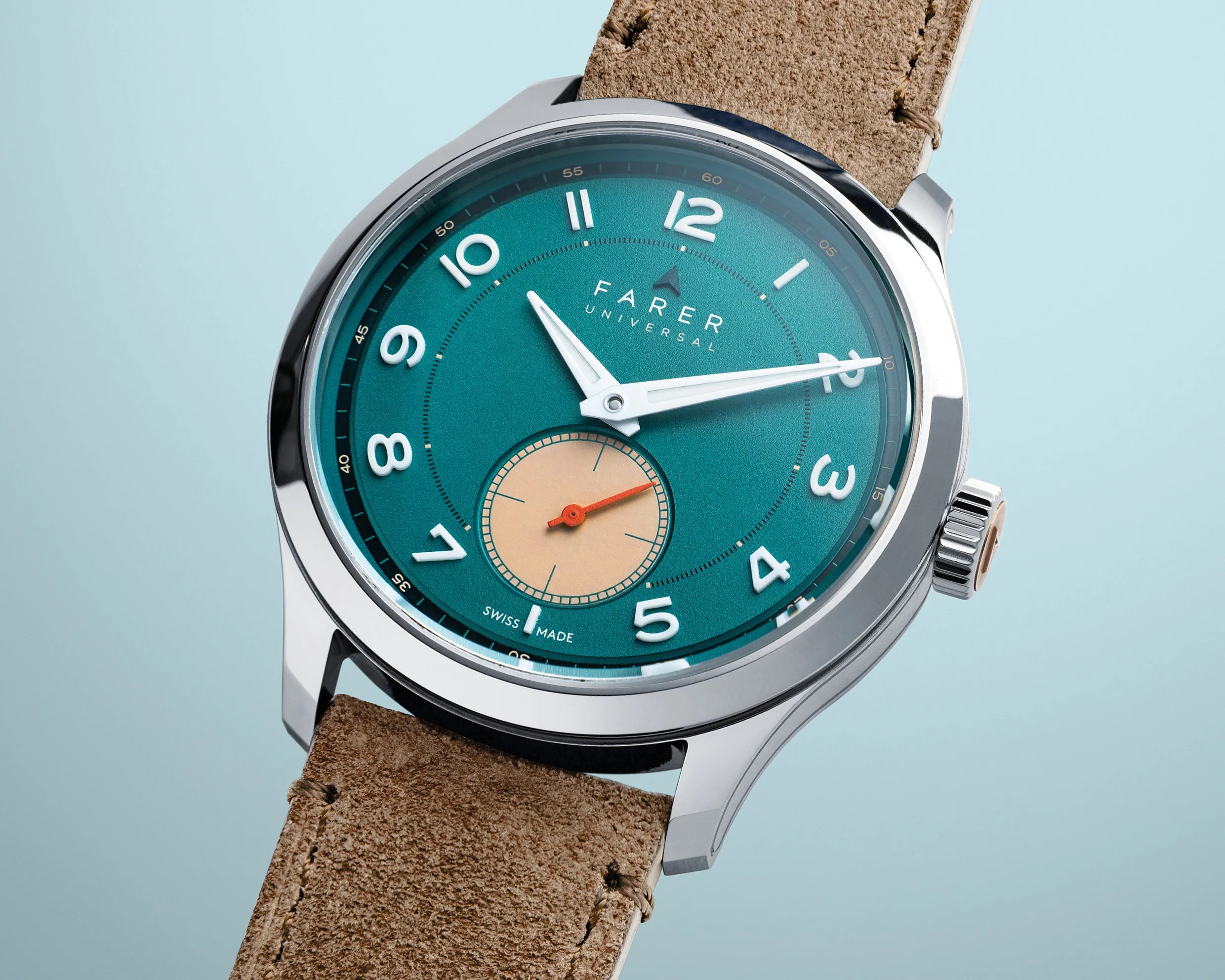 a green dial Farer dress watch